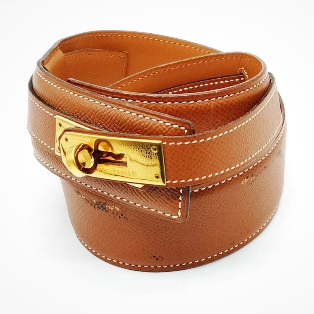 HERMES KELLY LEATHER BELT - Picture 3 of 11